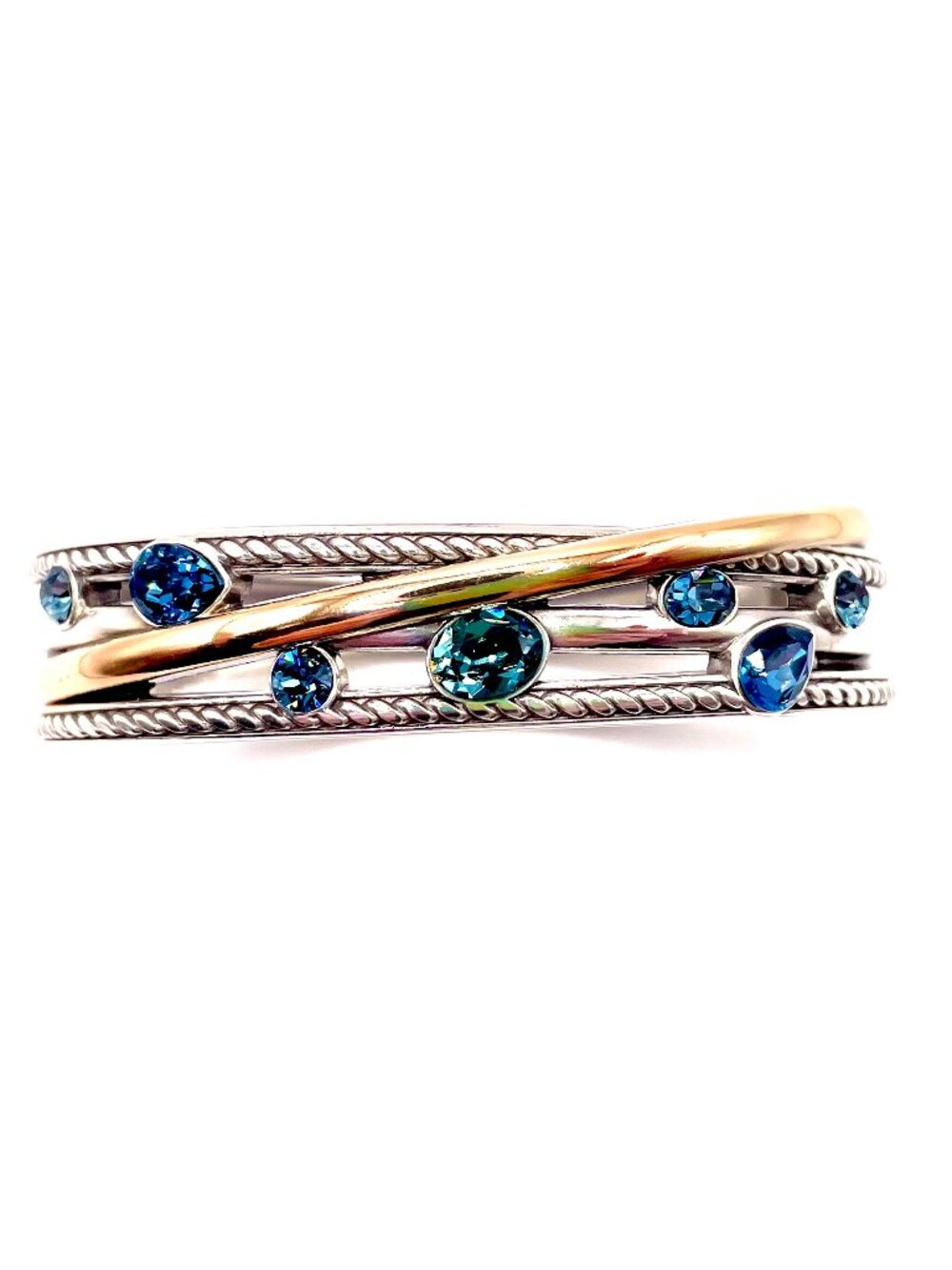 BRIGHTON NEPTUNE'S RINGS HINGED BANGLE - Picture 2 of 3